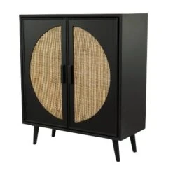 Bohemian Wood Cabinet Black - Olivia & May -Furniture Specialty Store GUEST af623064 3d78 4f32 b900 df308c5602d4