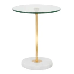 C End Contemporary Table White/Gold - LumiSource -Furniture Specialty Store GUEST afaac6dd 1784 41ea b809 553a4331d86c