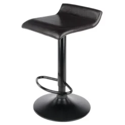 Set Of 2 Paris Airlift Adjustable Swivel Stool With Faux Leather Seat And Black Metal Base Espresso/Black - Winsome -Furniture Specialty Store GUEST afd800db 0b30 4385 8159 e7bb6fc74cfd
