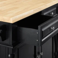 Oxford Kitchen Island With Square Seat Stools Black - Crosley 15 Oxford Kitchen Island With Square Seat Stools Black - Crosley -Furniture Specialty Store GUEST afda8174 dddb 4dc1 8da3 4bb7886bc8df 1