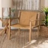 Delaney Wood Hemp Accent Chair Oak Brown - Baxton Studio -Furniture Specialty Store GUEST afe83d0f 4504 46a6 9cfd 253fe5a285e6
