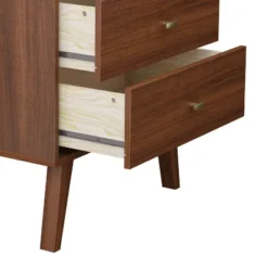 Mid Century Modern 2 Drawer Wide Nightstand - Prepac -Furniture Specialty Store GUEST afebe60b 5ebd 4971 a0dc a9658376025b