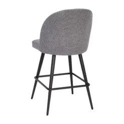Merrick Lane Set Of 2 Modern Armless Counter Stools With Contoured Backs, Steel Frames, And Integrated Footrests -Furniture Specialty Store GUEST b00f1275 e36d 4b89 95ef ce41a6f978f1