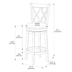 Madison Counter Height Barstool Rustic Oak - Powell Company -Furniture Specialty Store GUEST b0ffdaca 21af 4f87 8ad1 47f6d9583251