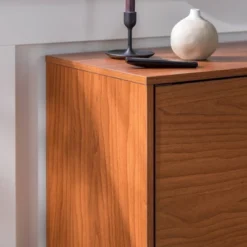 2 Door Mid-Century Modern Wood Storage TV Stand For TVs Up To 65" - Saracina Home -Furniture Specialty Store GUEST b1a384d6 295b 4e7a a05e e9586c97b823