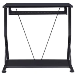 Alastair Computer Desk With Keyboard Tray And Storage Shelf Black - Coaster -Furniture Specialty Store GUEST b1a88d58 9fa4 4966 b666 417652f4c1d5
