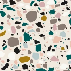 Olivia Upholstered Headboard Terrazzo Emerald Ochre - Cloth & Company -Furniture Specialty Store GUEST b1c337b0 bcaa 4680 8ee9 9d97e4573662