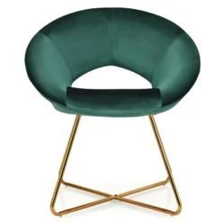 Costway Set Of 2 Accent Velvet Chairs Dining Chairs Arm Chair W/Golden Legs -Furniture Specialty Store GUEST b1f76711 b66b 4e85 80b5 ff32d9c124eb