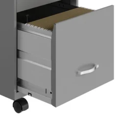 Space Solutions 18 Inch Wide Metal Mobile Organizer File Cabinet For Office Supplies & Hanging File Folders W/ Pencil Drawer & 3 File Drawers, Silver 9 Space Solutions 18 Inch Wide Metal Mobile Organizer File Cabinet For Office Supplies & Hanging File Folders W/ Pencil Drawer & 3 File Drawers, Silver -Furniture Specialty Store GUEST b22876e3 4b4f 43f3 9bb0 94e1740c2fb7