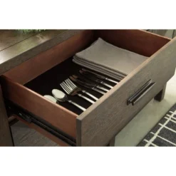 Dellbeck Dining Server Brown/Beige - Signature Design By Ashley -Furniture Specialty Store GUEST b2c9f2bb 2737 4197 b5f2 b9c787e5aa72