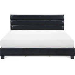 Hudson Leather Upholstered Bed Black - ClickDecor -Furniture Specialty Store GUEST b332d1ad e7b4 4906 a320 1be04b8520de