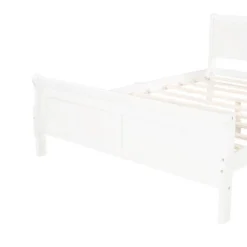 Full Size Wood Platform Bed With Headboard And Wooden Slat Support-ModernLuxe -Furniture Specialty Store GUEST b36401d3 5f85 411d 97d6 185cd7209e32