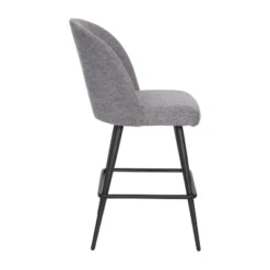 Merrick Lane Set Of 2 Modern Armless Counter Stools With Contoured Backs, Steel Frames, And Integrated Footrests -Furniture Specialty Store GUEST b39371cd 10c5 47ef 9382 9f8fcfd6e85f