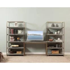 71.5" Huntington Bookcase Weathered Gray - Treasure Trove Accents -Furniture Specialty Store GUEST b438e8f6 1362 401b bd5a 874aa3a93365