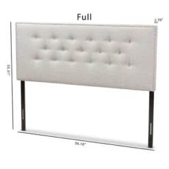 Windsor Modern And Contemporary Fabric Upholstered Headboard Beige - Baxton Studio -Furniture Specialty Store GUEST b446a942 778d 486d 89d6 6e0e8e8a21e9