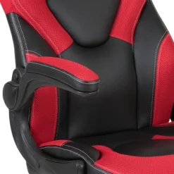 BlackArc Alpha Bundle With Gaming Desk And Chair: Black & Red High Back Chair With Arms; Red & Black Desk With Headphone Hook/Cupholder -Furniture Specialty Store GUEST b470aab9 4eb5 4fc8 80ab 57b868ae01bb 1