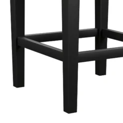 Cassidy Wood Upholstered Backless Counter Height Stool Black/Charcoal Velvet - Hillsdale Furniture -Furniture Specialty Store GUEST b4d8aad7 3404 45ee 9a92 dda068c028bb