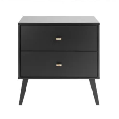 Mid Century Modern 2 Drawer Wide Nightstand - Prepac -Furniture Specialty Store GUEST b51f8e08 2525 4349 963a 7f21a402c964