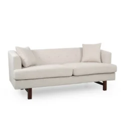 Mableton Mid-Century Modern Upholstered 3 Seater Sofa - Christopher Knight Home -Furniture Specialty Store GUEST b52e1b44 1b0f 470d a7a4 a71963e03d0e