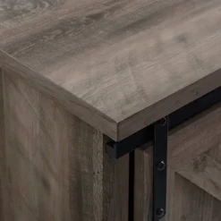 Clarabelle Double Sliding X Barn Door TV Stand For TVs Up To 80" - Saracina Home -Furniture Specialty Store GUEST b5656931 cd72 4314 915a 317d7d641781