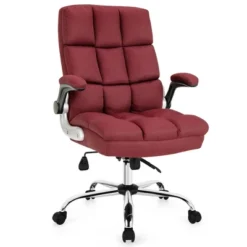 Costway High Back Big & Tall Office Chair Adjustable Swivel W/Flip-up Arm 25 Costway High Back Big & Tall Office Chair Adjustable Swivel W/Flip-up Arm -Furniture Specialty Store GUEST b58760c5 5b4e 4269 ab48 a9a4a56bf76d