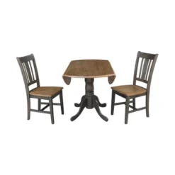 42" Mase Dual Drop Leaf Table With 2 San Remo Side Chairs - International Concepts -Furniture Specialty Store GUEST b599a3c4 1256 49b3 8e83 056cc4ba22c8