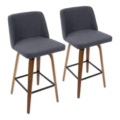 Set Of 2 Toriano Mid-Century Modern Counter Height Barstool - LumiSource -Furniture Specialty Store GUEST b6268a68 76eb 47ed a5e9 6040793fd131