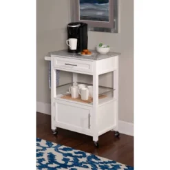 Mitchell Kitchen Cart Granite Top - Linon