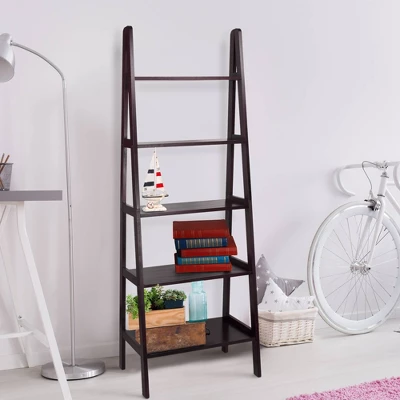 5 Shelf Ladder Bookcase - Flora Home 5 5 Shelf Ladder Bookcase - Flora Home - Image 3