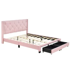 Queen Size Linen Upholstered Storage Platform Bed With Two Drawers-ModernLuxe -Furniture Specialty Store GUEST b84987fd d8e9 48fb 8d23 878833cc4b5f