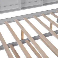 Wooden Platform House Bed With Trundle And Shelf-ModernLuxe -Furniture Specialty Store GUEST b84c8dda eaae 4759 be94 805e805a3503