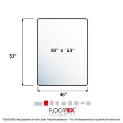 48"x53" Rectangular Ulti Mat Clear For Hard Floors - Cleartex -Furniture Specialty Store GUEST b8b1d8ef f604 41cd b003 047d4bff9460
