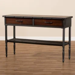 2 Drawer Jana Dining Room Server Brown - Baxton Studio -Furniture Specialty Store GUEST b929e38e 484b 4db0 a155 1b465bba0c23