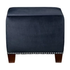 Square Nail Button Ottoman - Skyline Furniture