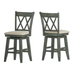 24" South Hill Double X Back Swivel Counter Height Chair - Inspire Q -Furniture Specialty Store GUEST b9c91d27 fb48 4f6d bcb2 5b01394e2064