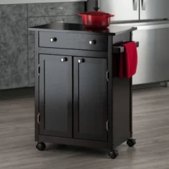 Savannah Kitchen Cart Wood/Coffee - Winsome -Furniture Specialty Store GUEST b9d54463 00c9 480b 98f3 f980823770ca