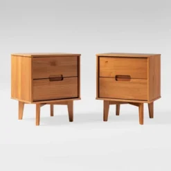Mid-Century Modern Wood Nightstand - Saracina Home -Furniture Specialty Store GUEST ba155c5a 2d30 4a7d a041 aa93a2472c72