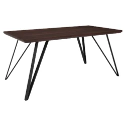 Merrick Lane Rectangular Dining Table - Wood Finish Kitchen Table With Retro Hairpin Legs -Furniture Specialty Store GUEST ba2fac37 fbff 4479 b474 4a347d4c351e