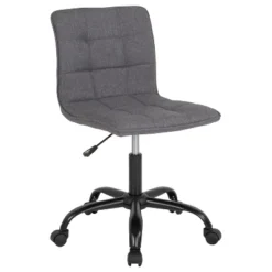 Emma And Oliver Home Office Armless Task Office Chair With Tufted Back/Seat -Furniture Specialty Store GUEST baebd7d7 5fe5 4167 9e2c d255221bdd6a