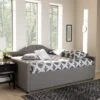 Queen Eliza Daybed Gray - Baxton Studio -Furniture Specialty Store GUEST bb066c3f b949 4c30 946c 67f16a2459ec