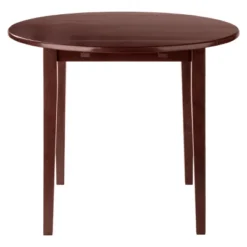 36" Clayton Round Drop Leaf Dining Table Walnut - Winsome -Furniture Specialty Store GUEST bb91b3a2 338d 4806 8f5a 7bb4eef6436e