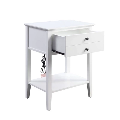 Grardor Side Table With USB Charging Dock - Acme Furniture 4 Grardor Side Table With USB Charging Dock - Acme Furniture - Image 2