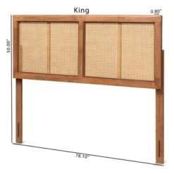 Full Gilbert Wood And Synthetic Rattan Headboard Walnut - Baxton Studio 10 Full Gilbert Wood And Synthetic Rattan Headboard Walnut - Baxton Studio -Furniture Specialty Store GUEST bcdfe339 691d 4bb6 9e83 084a0233c966