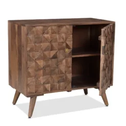 Veneto Accent Cabinet Walnut - Steve Silver Co. -Furniture Specialty Store GUEST bd4cef8a d6b4 48b1 b505 4343501e92e1