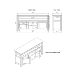 Savannah Cabinet Natural Top Wood TV Stand For TVs Up To 64" Ivory - Bolton Furniture -Furniture Specialty Store GUEST bd8bd55a e11b 4642 b244 e51626329f92
