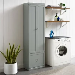 Harper Convertible Pantry Closet Gray - Crosley -Furniture Specialty Store GUEST be8df68b 3a3e 46b7 8e97 b85f1f8dd02c