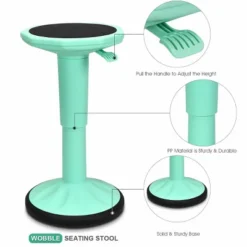 Costway Wobble Chair Height Adjustable Active Learning Stool Sitting Home Office Green Backless Silicone -Furniture Specialty Store GUEST bebe64eb e9db 44f9 95b8 88194e69c60a