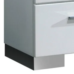 Contemporary Nightstand White - Benzara -Furniture Specialty Store GUEST bedf0e14 faa2 4e63 9170 73244515f84e