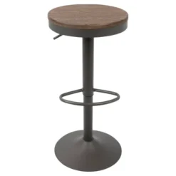 Set Of 2 Dakota Adjustable Industrial Barstools - LumiSource -Furniture Specialty Store GUEST bf8f8289 2589 4692 8f40 ef52143a0aee