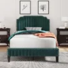 Modern Curved Upholstered Wood Platform Bed-ModernLuxe -Furniture Specialty Store GUEST bfb06e8a 6a00 497a 8b2e 802f831629dd